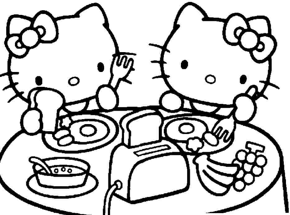933x693 Coloring Pages For Girls Hello Kitty Hello Kitty Heart Coloring