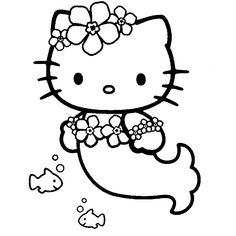 236x236 Hello Kitty Mermaid Coloring Pages Co Prixducommerce