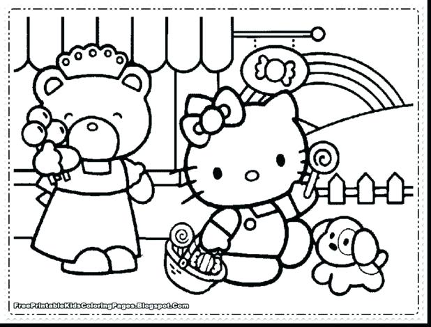 618x470 Hello Kitty Mermaid Coloring Pages Fabulous Hello Kitty Coloring