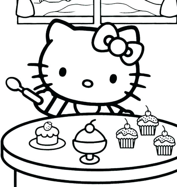 615x648 Hello Kitty Mermaid Coloring Pages Pitcher Coloring Pages Hello