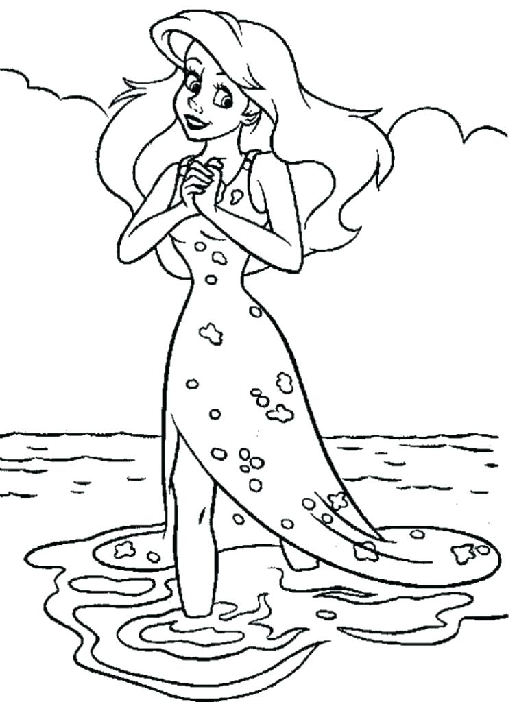 754x1024 The Little Mermaid Coloring Pages Free Hello Kitty Mermaid