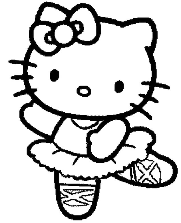 634x780 Hello Kitty Is A Jig Coloring Page Coloring Pages Kids Coloring