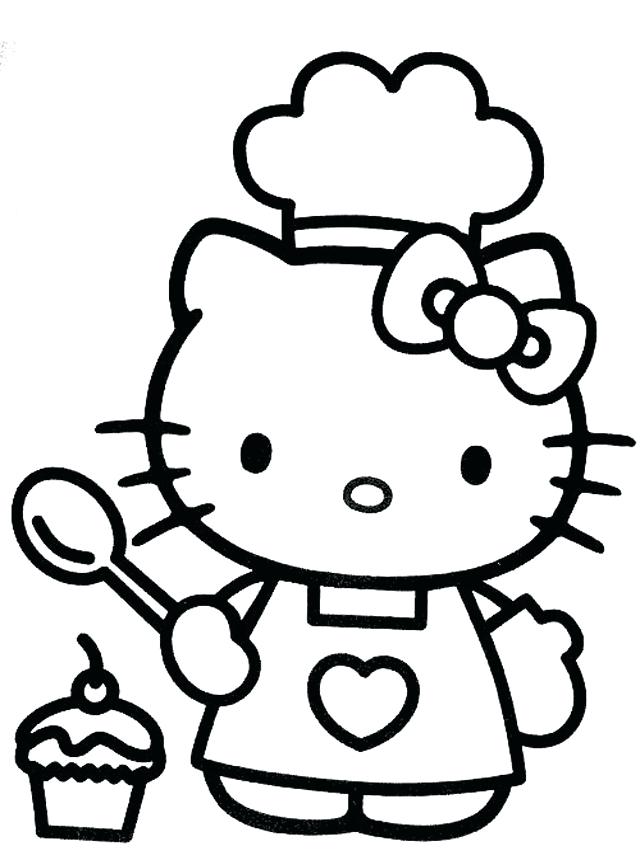 640x860 This Is Hello Kitty Coloring Pages Printable Images