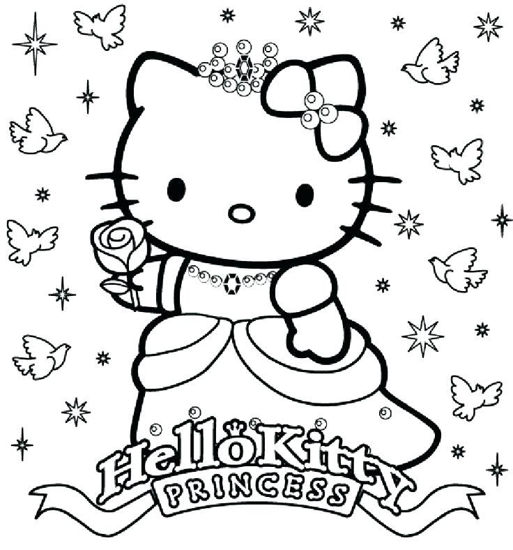 736x788 Cute Kitty Coloring Pages Hello Printable Ballerina Best Hello