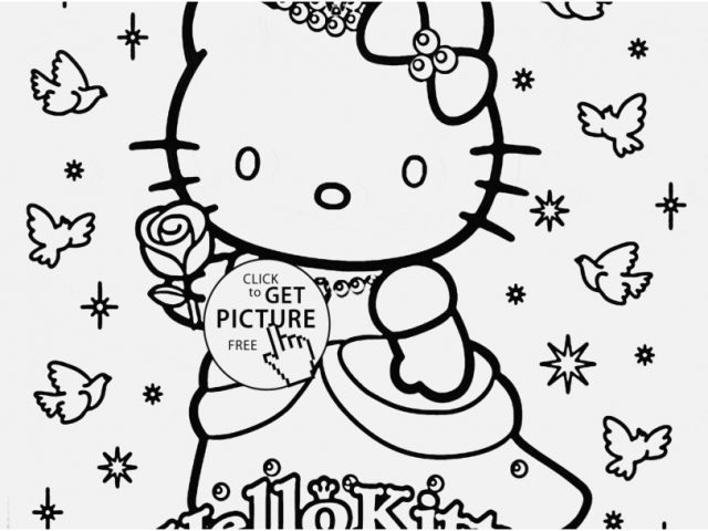 640x480 Hello Kitty Coloring Pages Stock Unique Hello Kitty Princess