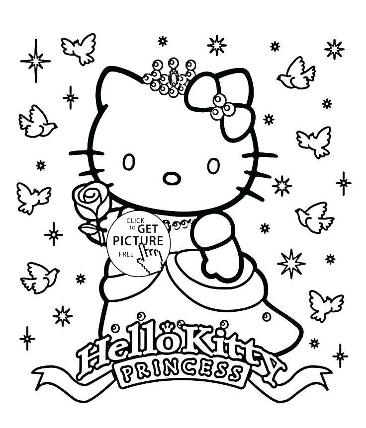 736x862 Hello Kitty Princess Coloring Pages Printable Coloring Pages