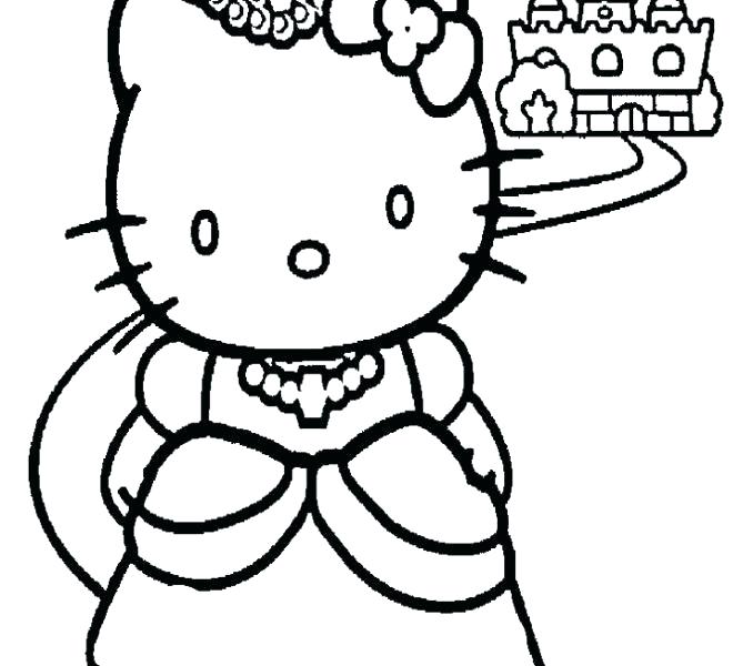678x600 Kitty Princess Coloring Pages Coloring Page Hello Kitty Fabulous