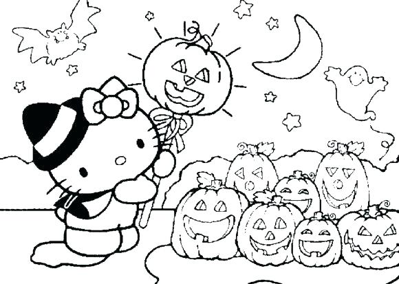 580x413 Hello Kitty Princess Coloring Page
