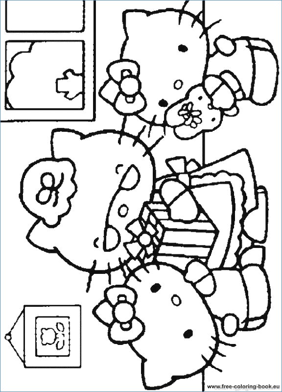 576x800 Hello Kitty Friends And Family Coloring Pages