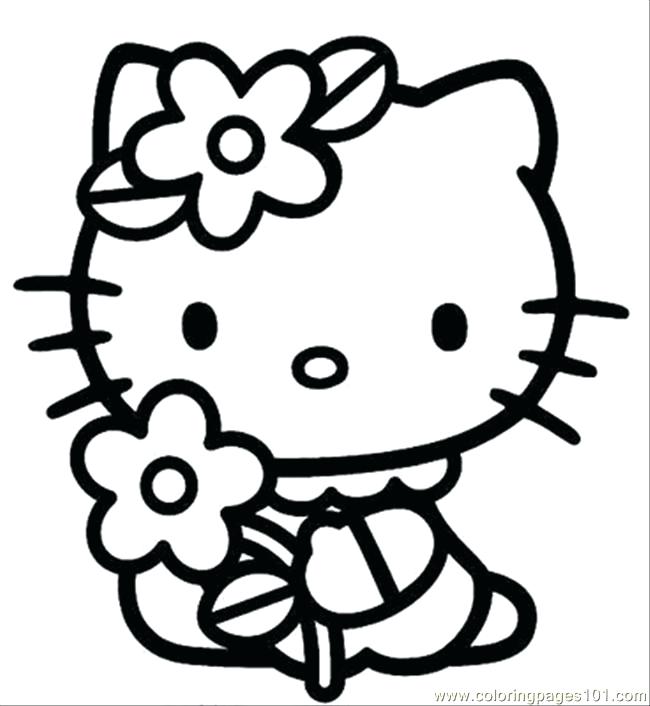 650x706 Hello Kitty Pictures To Color Or Printable Hello Kitty Coloring