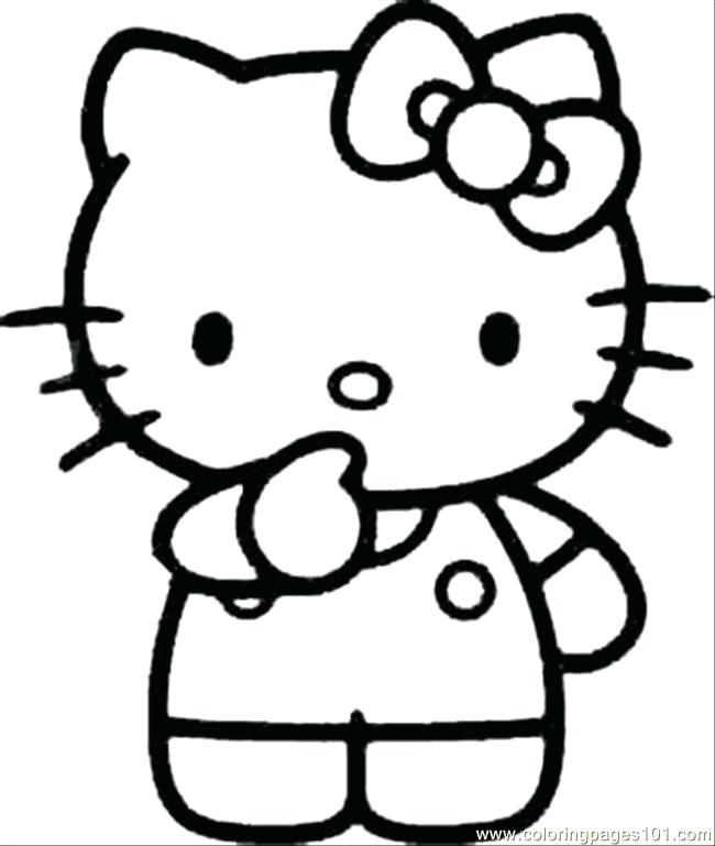 650x769 Printable Hello Kitty Coloring Pages Shared