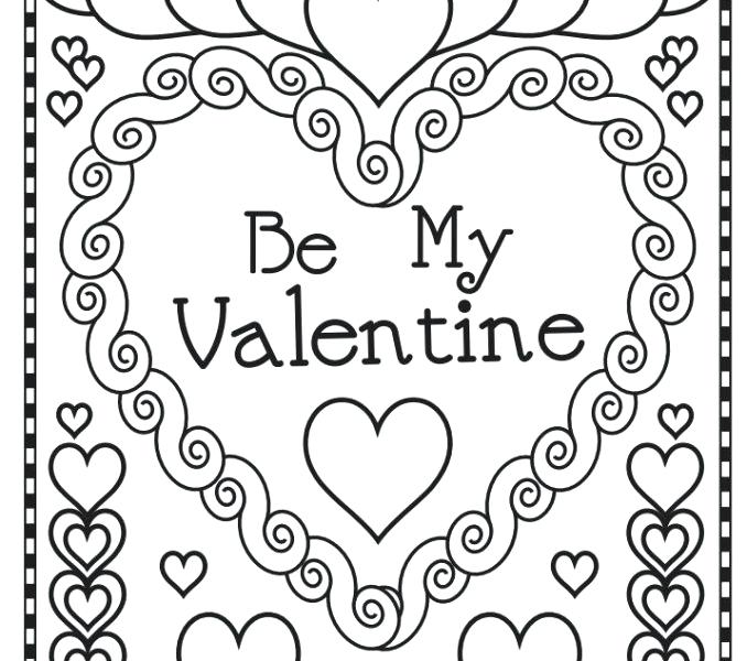 678x600 Valentines Day Coloring Pages Printable Printable Valentine
