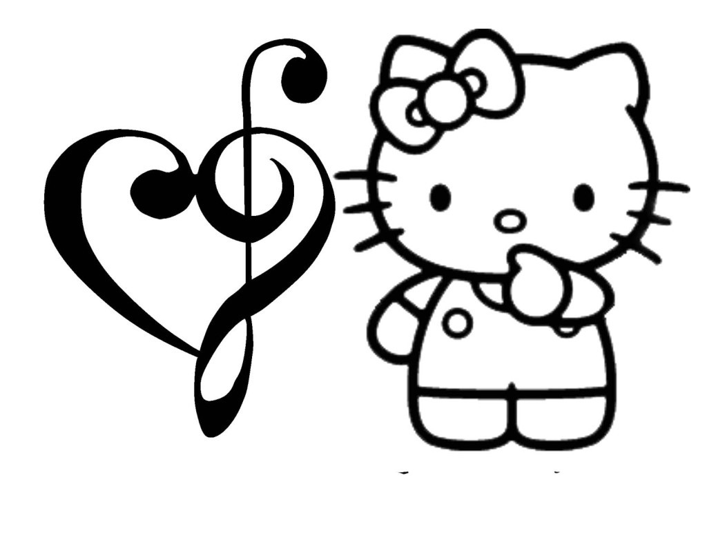1024x802 Happy Valentine Day Coloring Page Hello Kitty Pages Bebo Pandco