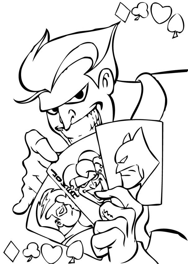 606x850 Joker Game Coloring Page More Content On Coloring