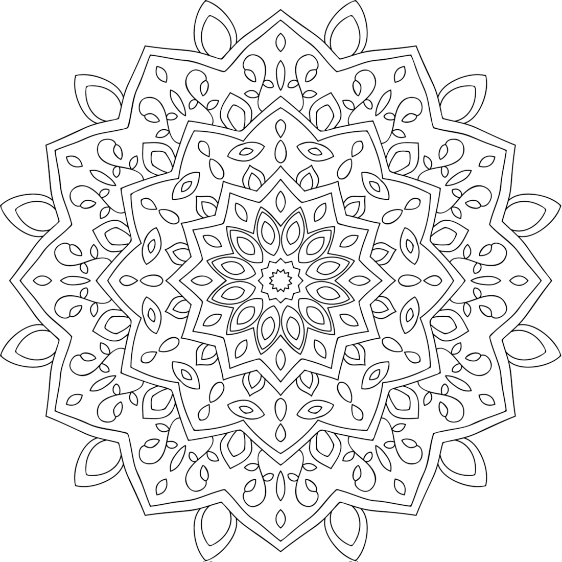 1100x1100 Helping Hands Coloring Page Picturesque Pages
