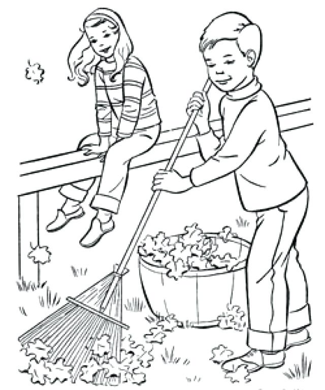Kids Helping Others Coloring Pages