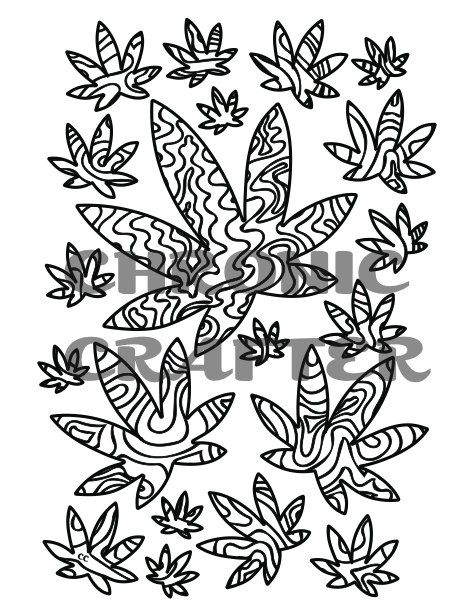 The best free Cannabis coloring page images. Download from 27 free ...