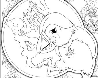 340x270 Pot Leaf Coloring Etsy