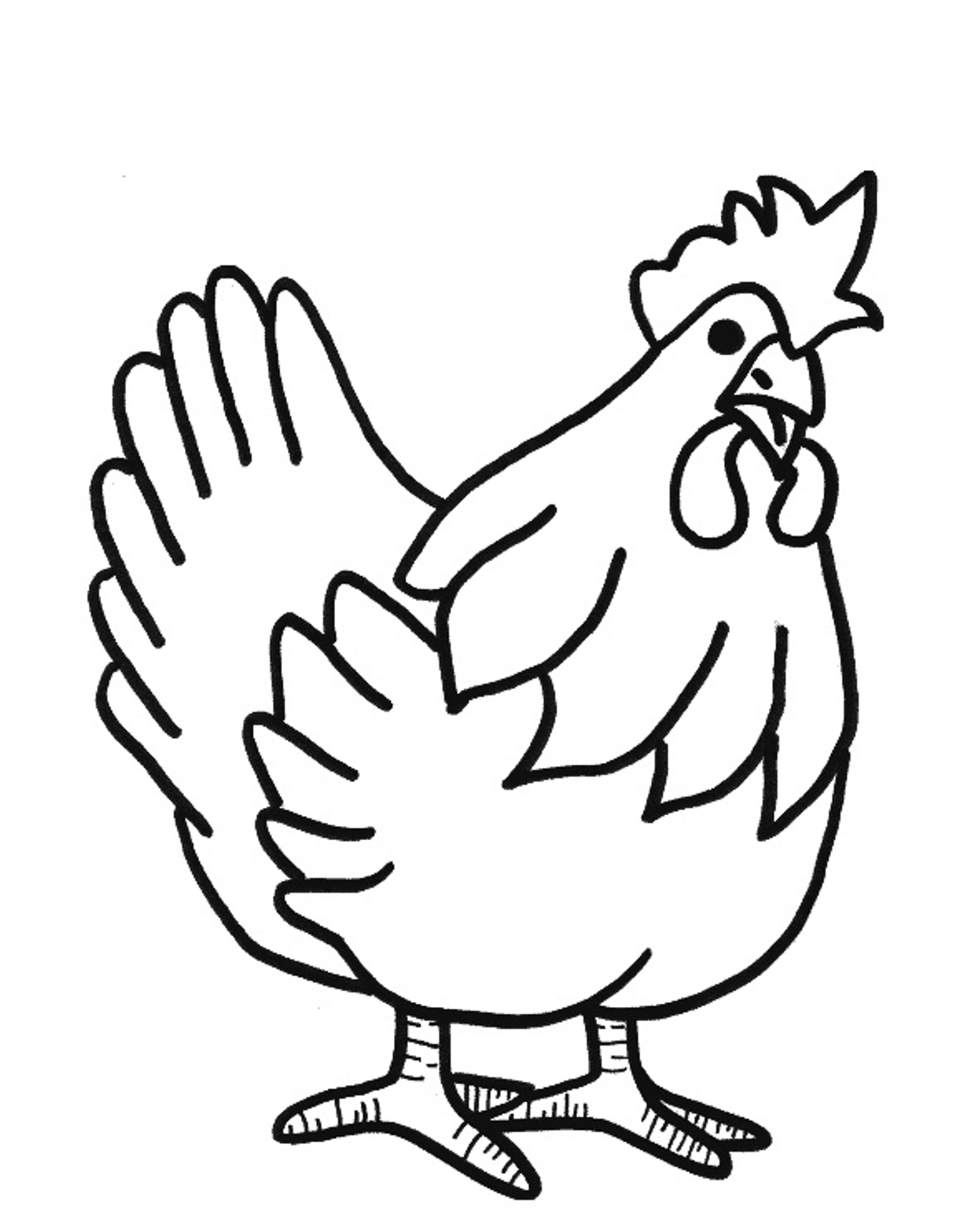 1230x1566 Hen Coloring Page Hen Coloring Page Hens Coloring Pages Download