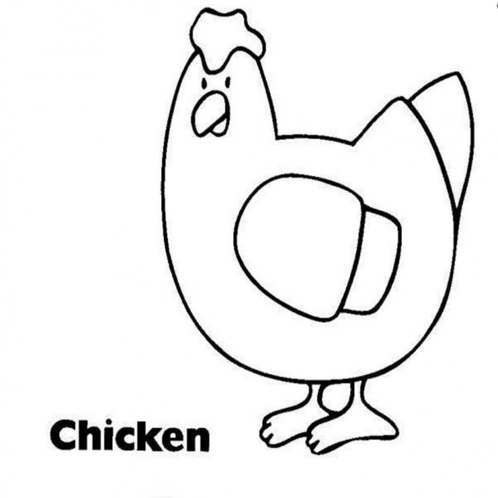 1024x1024 Miracle Chicken Colouring Pages Free Printable Coloring Page