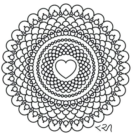 425x438 Henna Coloring Pages Intricate Mandala Coloring Pages Flower N