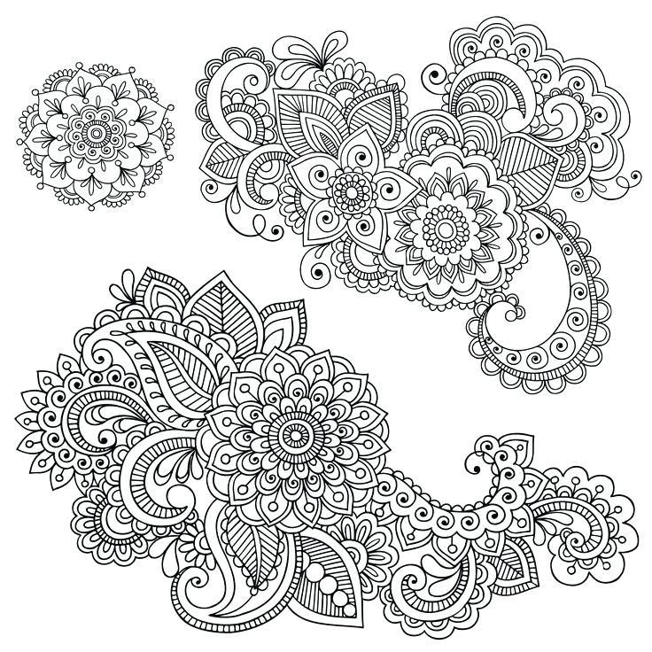 736x736 Free Design Coloring Pages Henna Coloring Pages Printable Free