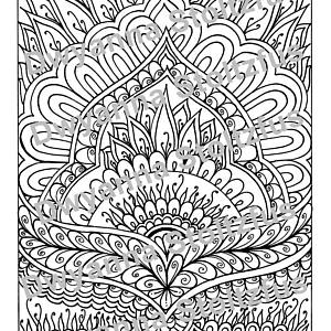 300x300 Henna Coloring Pages Etsy