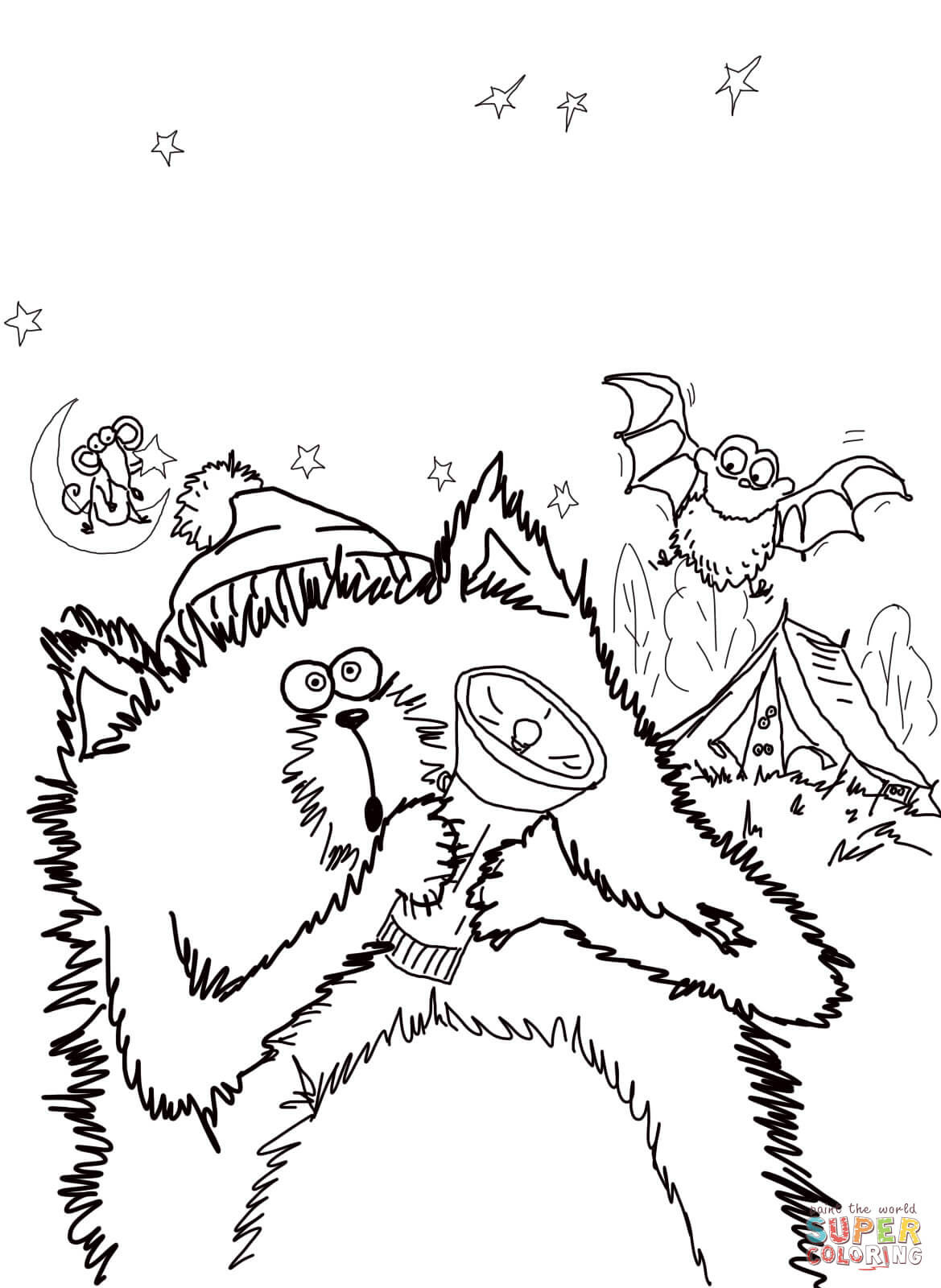 1169x1600 Henry And Mudge The Starry Night Coloring Page Free Printable Fair
