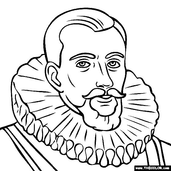 560x560 Henry Hudson Coloring Page