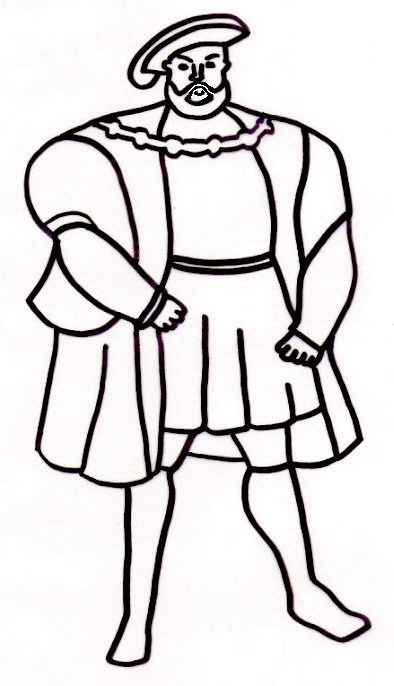 394x686 King Henry Viii Coloring Pages