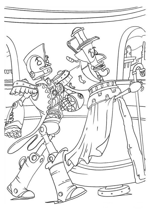 595x842 Robots Movie Coloring Pages