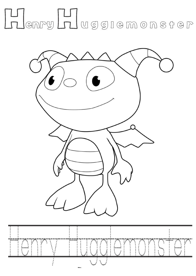 768x1080 Henry Hugglemoster Printable Coloring Pages