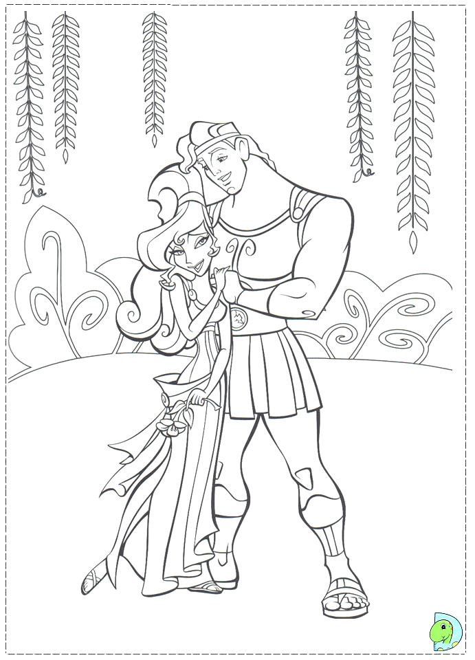 691x960 Hercules Coloring Pages And Meg Coloring Pages