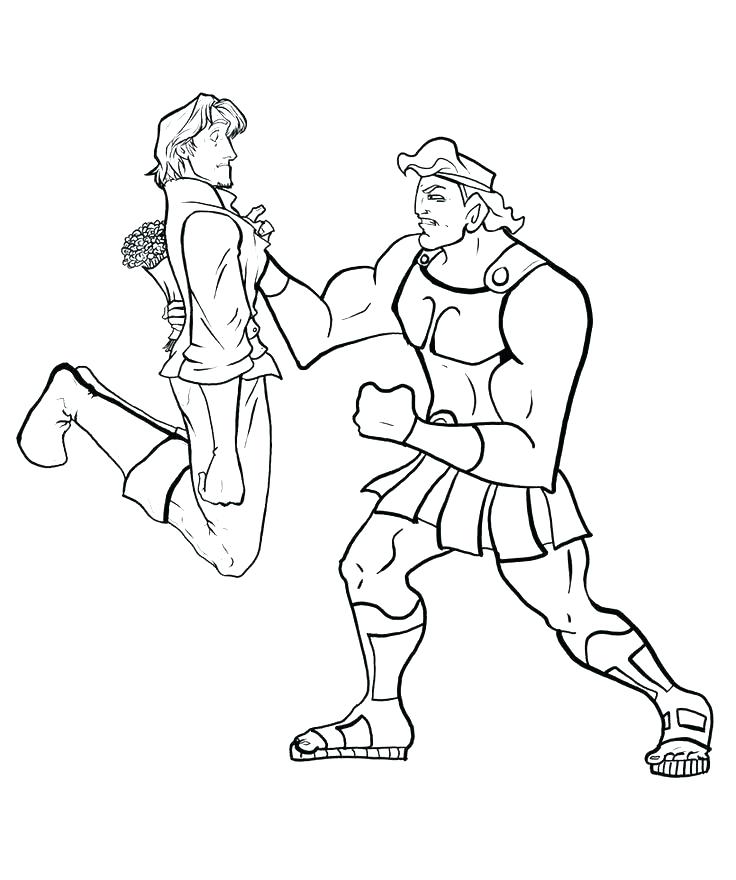 736x880 Hercules Coloring Pages Coloring Pages With Wallpapers Desktop