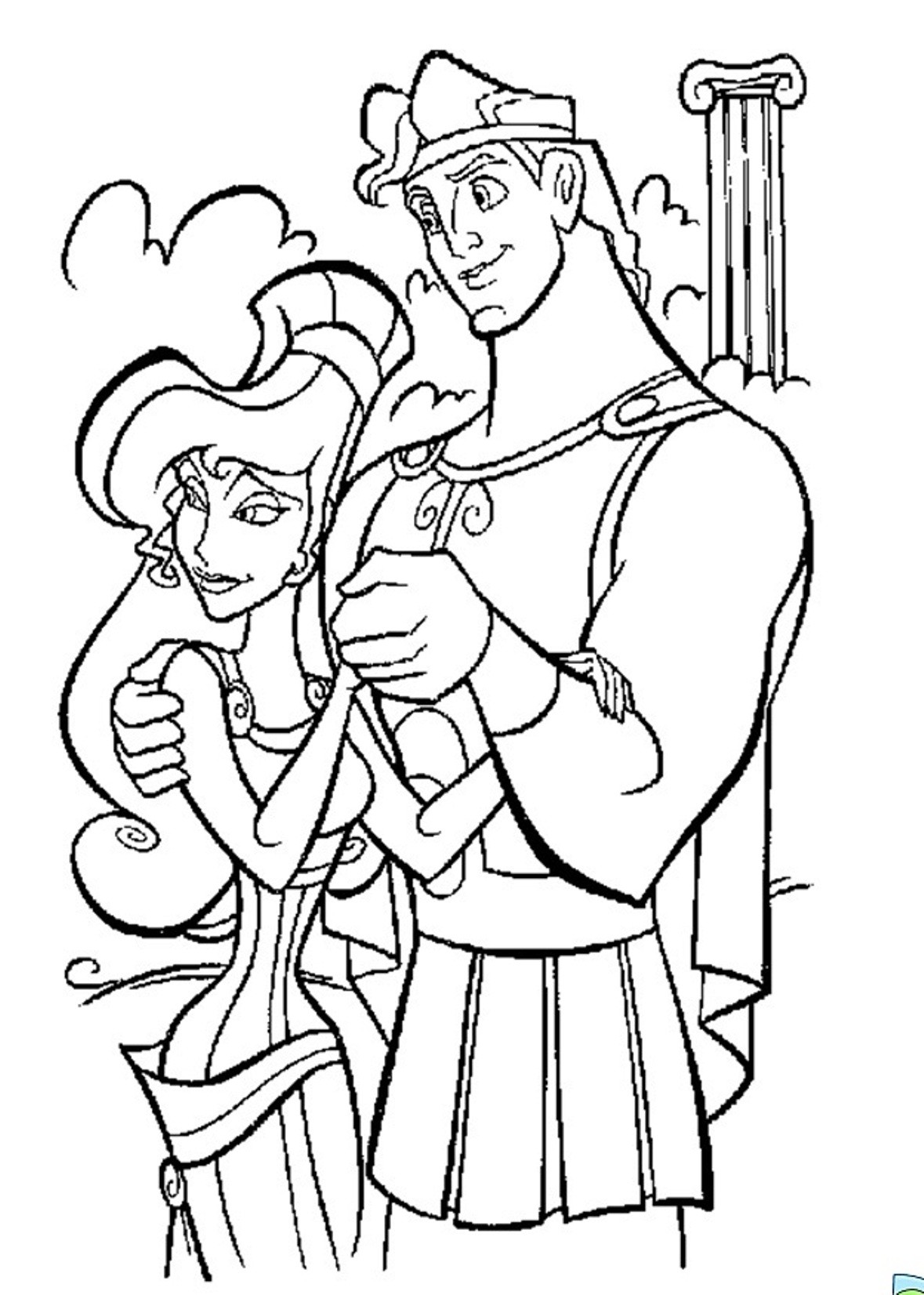 1179x1652 Meg From Hercules Coloring Pages Free Draw To Color
