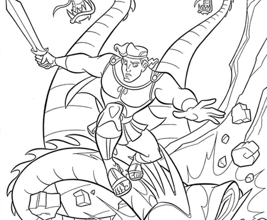 934x768 Hercules And Geryon Coloring Page Magnificent Heracles Baby