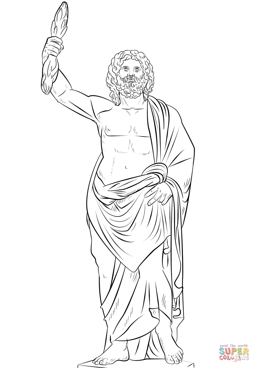 824x1186 Fortune Zeus Coloring Page God Pages Hellokids Com
