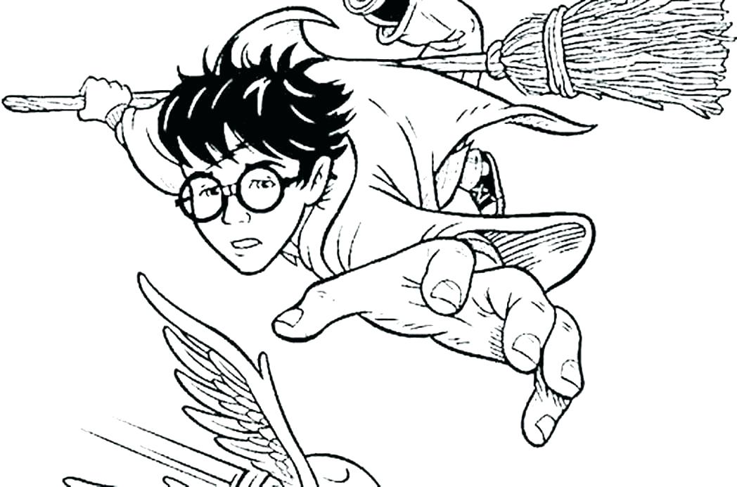 1048x692 Hermione Coloring Pages Harry And Harry Potter Coloring Page