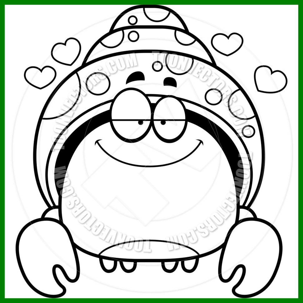 970x970 Unbelievable Hermit Crab Coloring Page