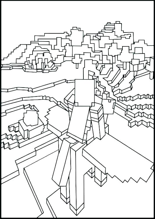 533x755 Minecraft Herobrine Colouring Pages Printable Coloring Pages