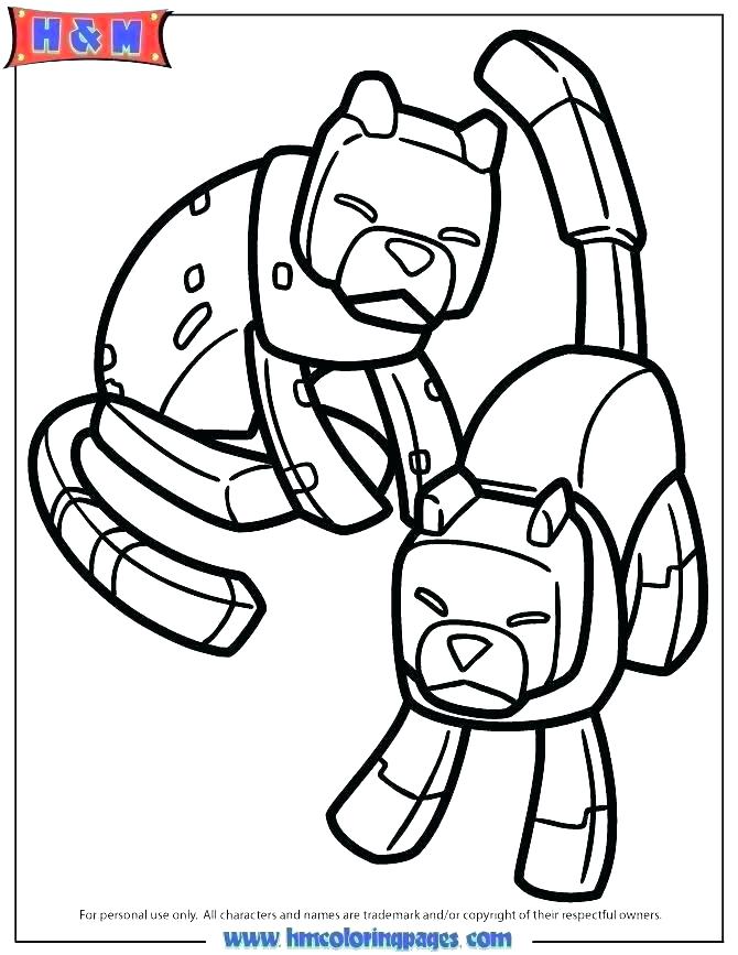 670x867 Minecraft Herobrine Coloring Pages