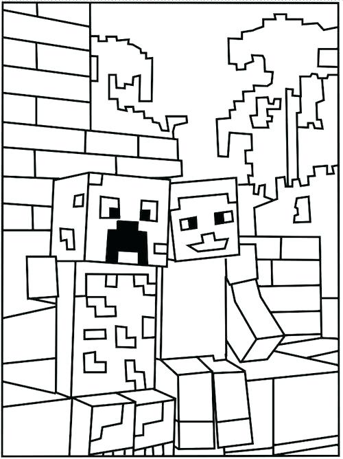 500x668 Minecraft Herobrine Para Colorear