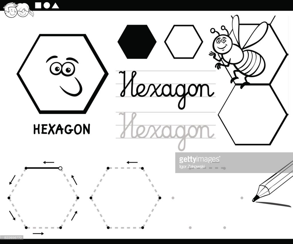 1024x853 Hexagon Coloring Page Tixac