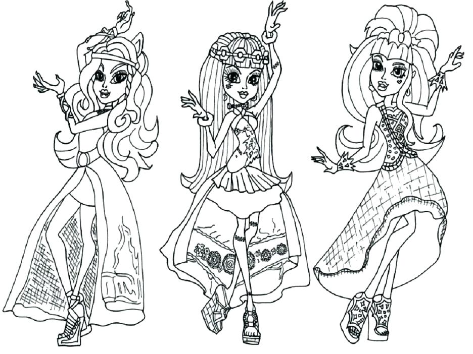 936x702 Monster High Coloring Pages Games
