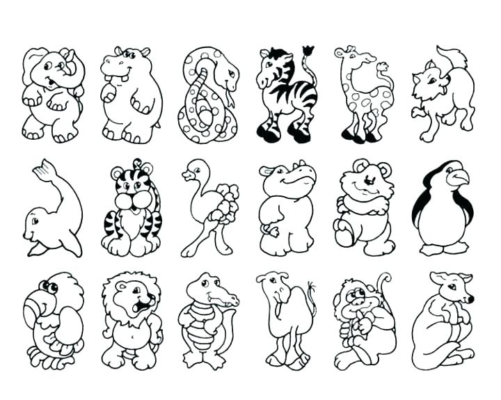 720x575 Free Animal Coloring Printables