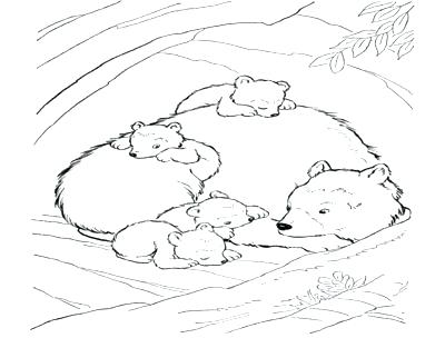 400x322 Hibernation Coloring Pages Coloring Pages Of Bears Coloring Pages