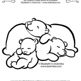 268x268 Related Keywords Suggestions For Hibernating Bear Coloring Page