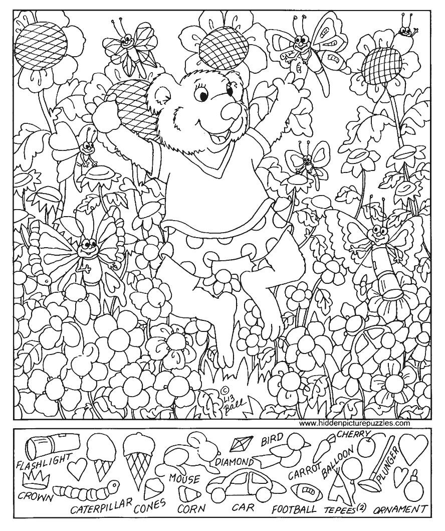 Hidden Pictures Coloring Pages at GetDrawings | Free download