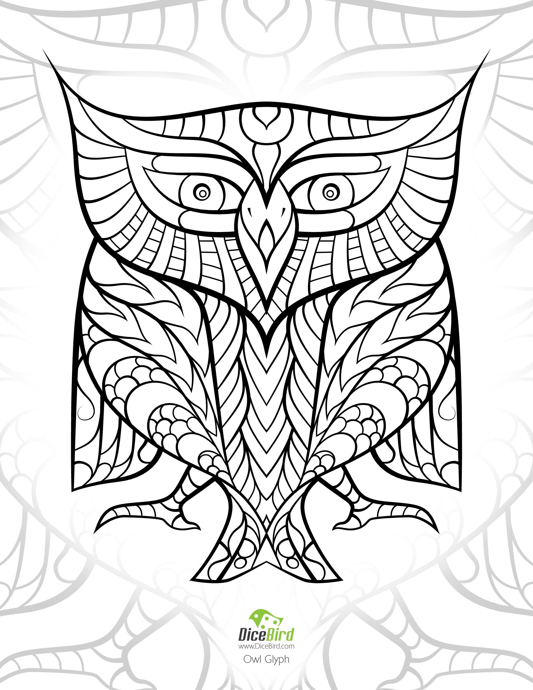 1836x2376 Owlglyph Coloring Books For Adults Free Download Egyptian