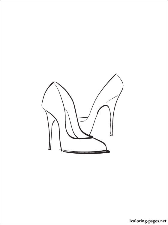 560x750 Heels Coloring And Printable Page Coloring Pages